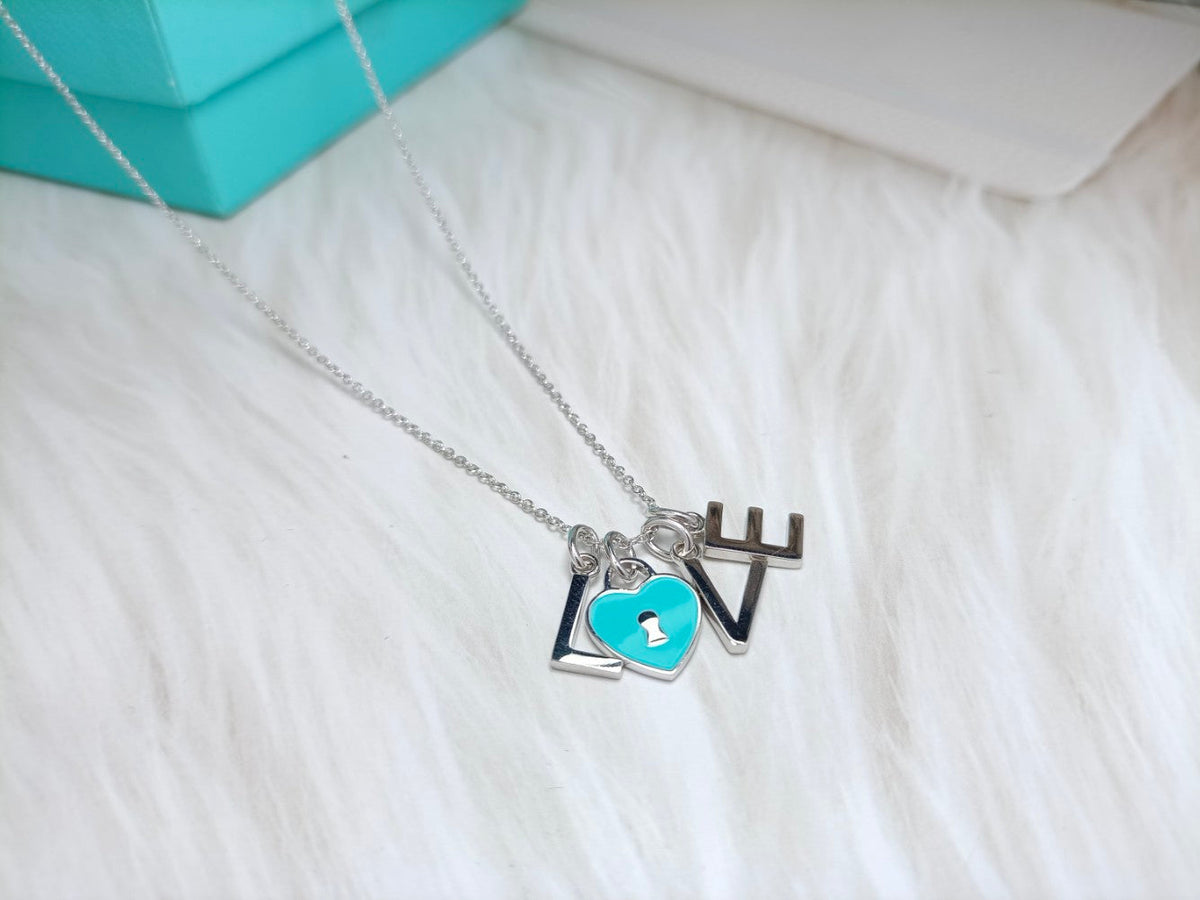[Marins]LOVE TEXT PEDANT NECKLACE