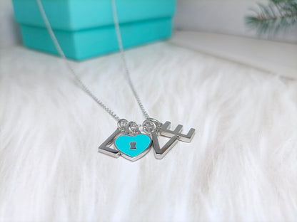 [Marins]LOVE TEXT PEDANT NECKLACE