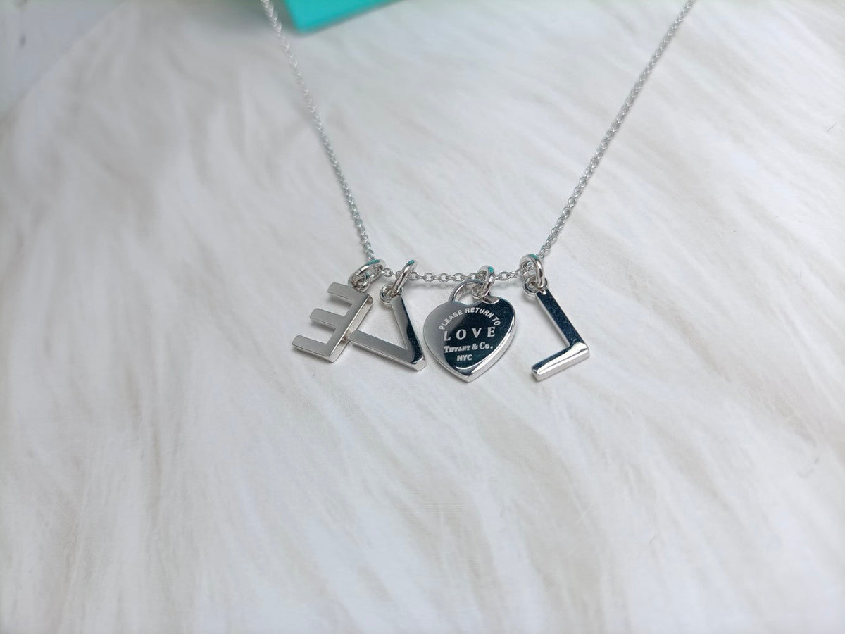 [Marins]LOVE TEXT PEDANT NECKLACE