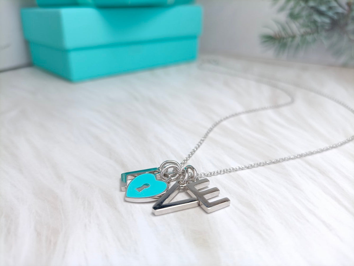 [Marins]LOVE TEXT PEDANT NECKLACE