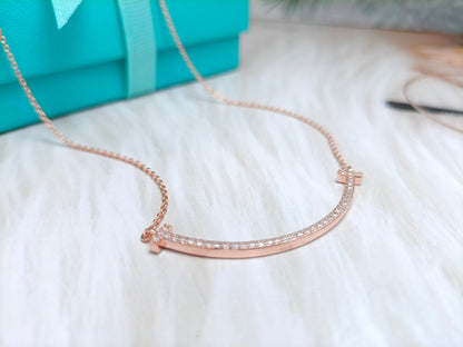 [Marins]BIG SMILE PEDANT DIAMOND NECKLACE
