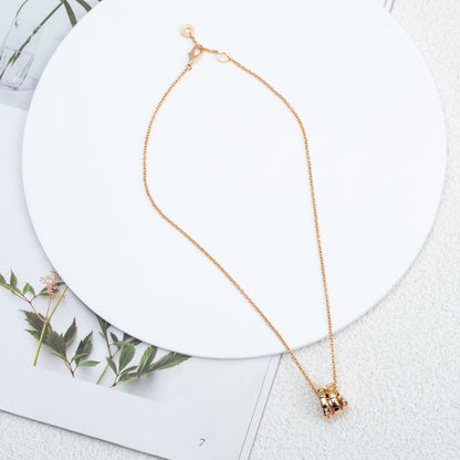 [Marins]SERPENTI PINK GOLD NECKLACE DIAMOND
