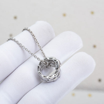 [Marins]SERPENTI SILVER NECKLACE DIAMOND