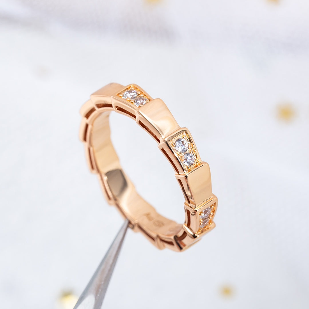 [Marins]SERPENTI RING PINK GOLD  3MM