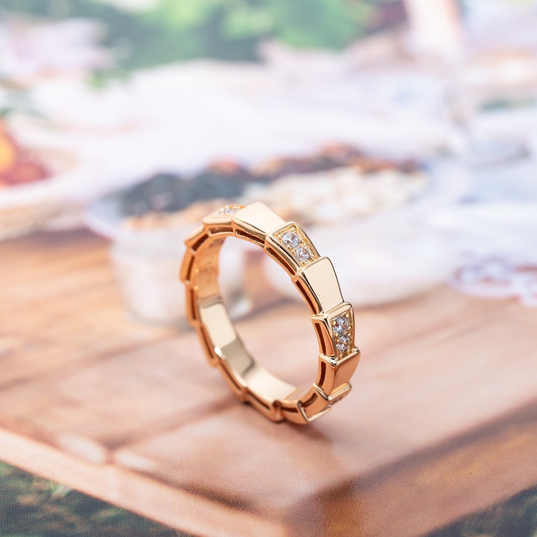 [Marins]SERPENTI RING PINK GOLD  3MM