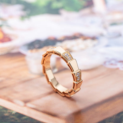 [Marins]SERPENTI RING PINK GOLD  3MM