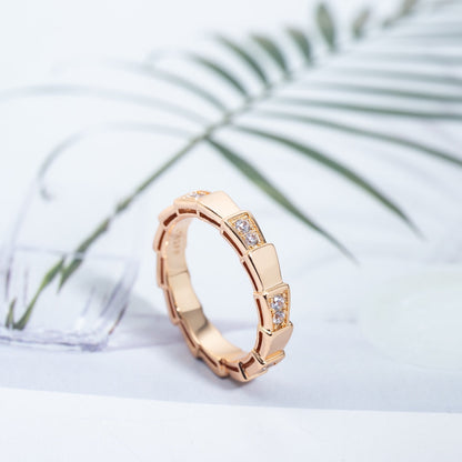 [Marins]SERPENTI RING PINK GOLD  3MM