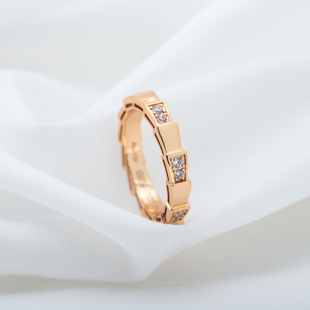 [Marins]SERPENTI RING PINK GOLD  3MM