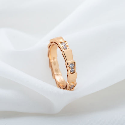 [Marins]SERPENTI RING PINK GOLD  3MM