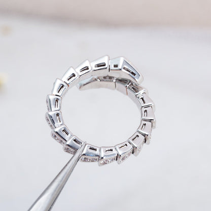 [Marins]SERPENTI RING SILVER DIAMOND PAVED 4MM