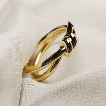 [Marins]KNOT RING GOLD