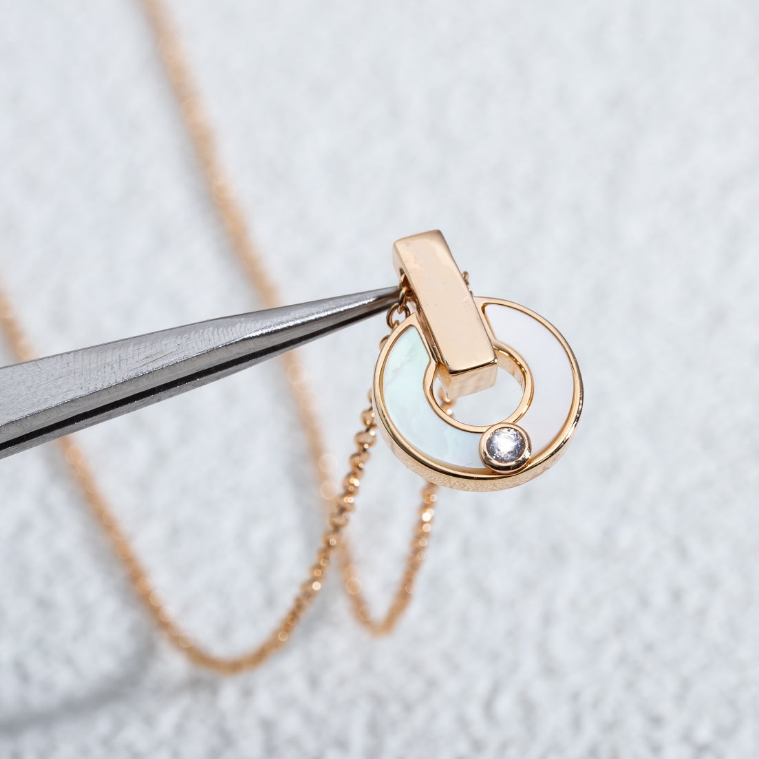 [Marins]GARI NECKLACE PINK GOLD MOP