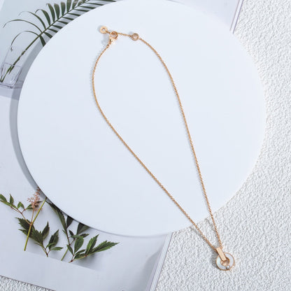 [Marins]GARI NECKLACE PINK GOLD MOP