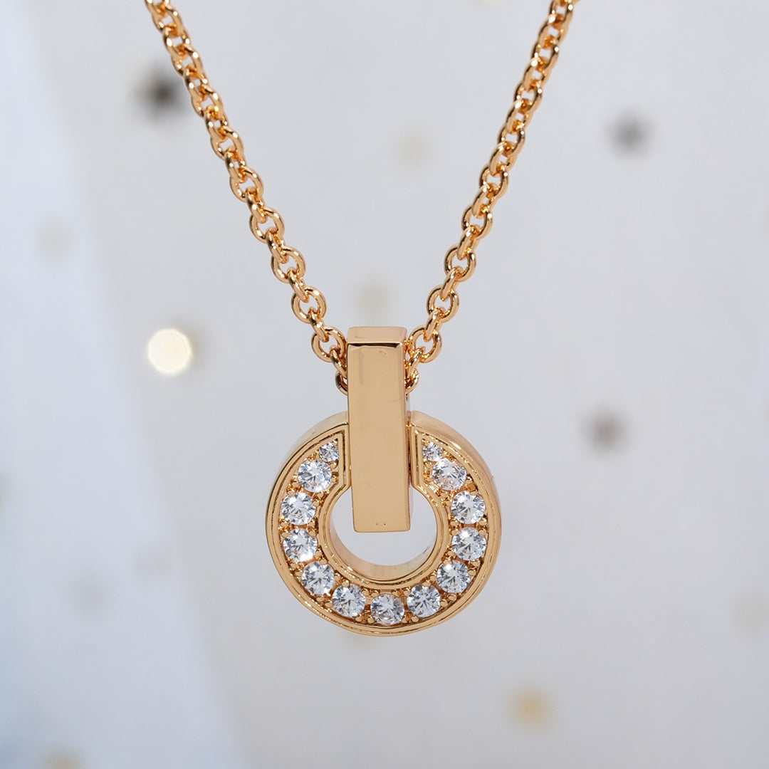 [Marins]GARI NECKLACE PINK GOLD DIAMOND