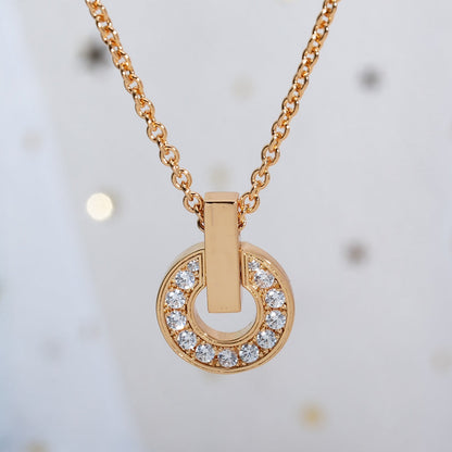[Marins]GARI NECKLACE PINK GOLD DIAMOND