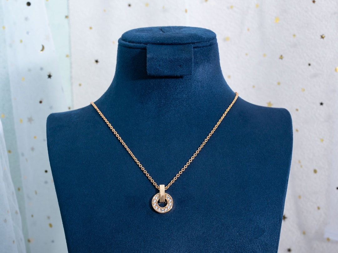 [Marins]GARI NECKLACE PINK GOLD DIAMOND