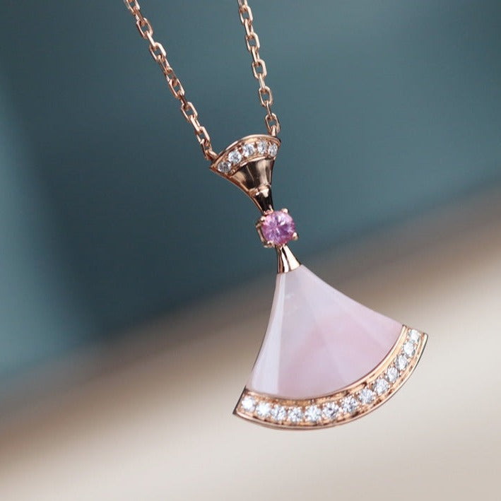 [Marins]DREAM NECKLACE PINK MOP DIAMOND