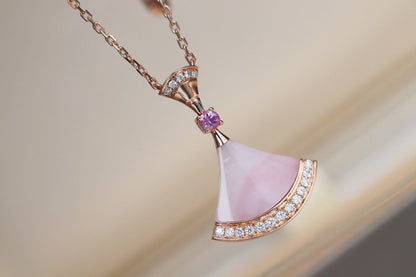 [Marins]DREAM NECKLACE PINK MOP DIAMOND