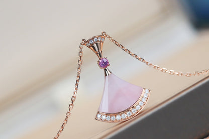 [Marins]DREAM NECKLACE PINK MOP DIAMOND