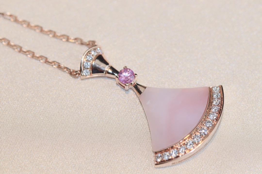 [Marins]DREAM NECKLACE PINK MOP DIAMOND