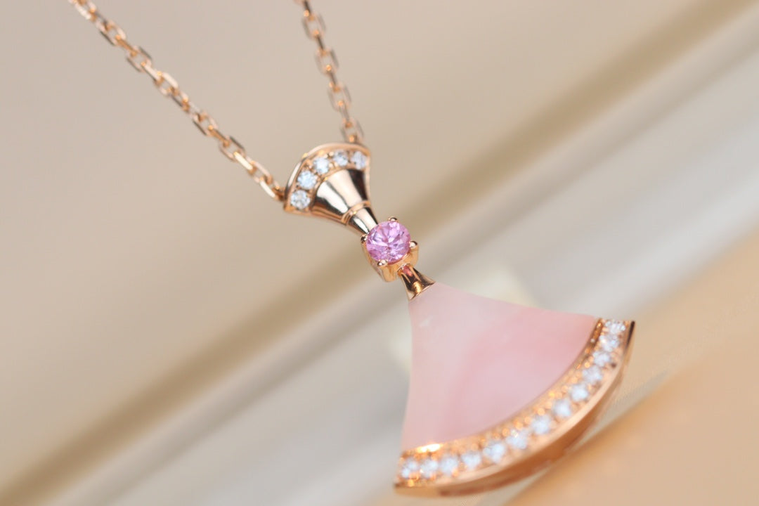 [Marins]DREAM NECKLACE PINK MOP DIAMOND