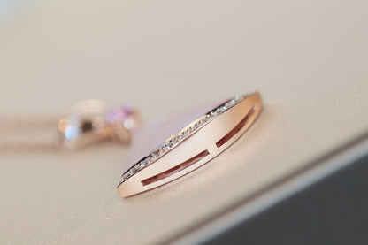 [Marins]DREAM NECKLACE PINK MOP DIAMOND