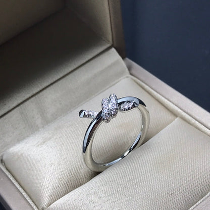 [Marins]KNOT RING 1.2MM DIAMOND