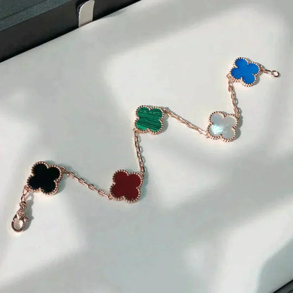 [Marins]CLOVER 5 MOTIFS MULTICOLOR BRACELET