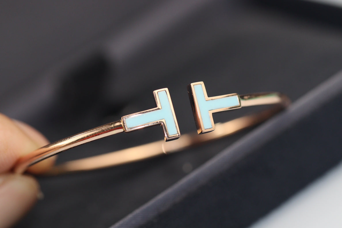 [Marins]T BRACELET 1.8MM TURQUOISE PINK GOLD
