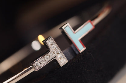 [Marins]T BRACELET 1.8MM TURQUOISE DIAMOND PINK GOLD