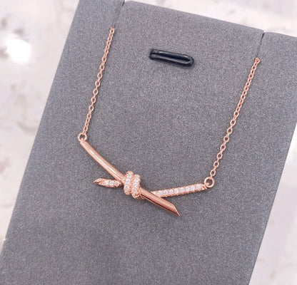 [Marins]KNOT NECKLACE DIAMONDS