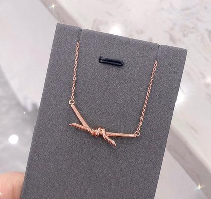 [Marins]KNOT NECKLACE DIAMONDS