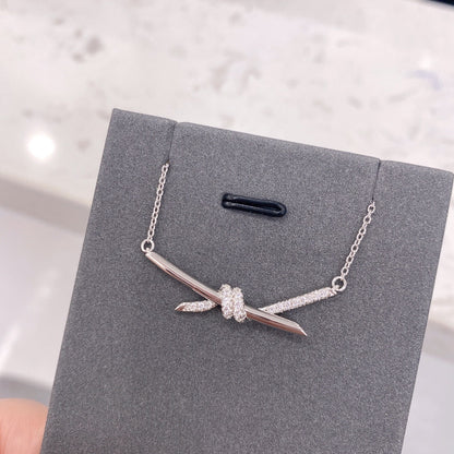 [Marins]KNOT NECKLACE DIAMONDS