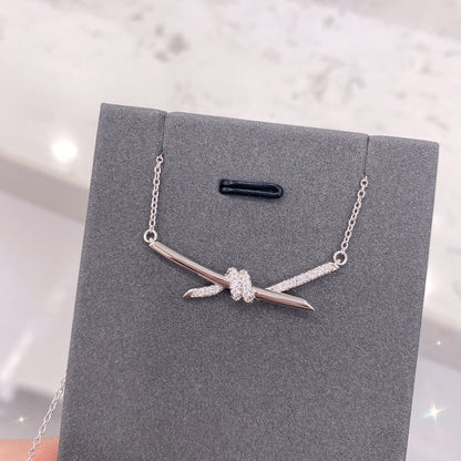 [Marins]KNOT NECKLACE DIAMONDS