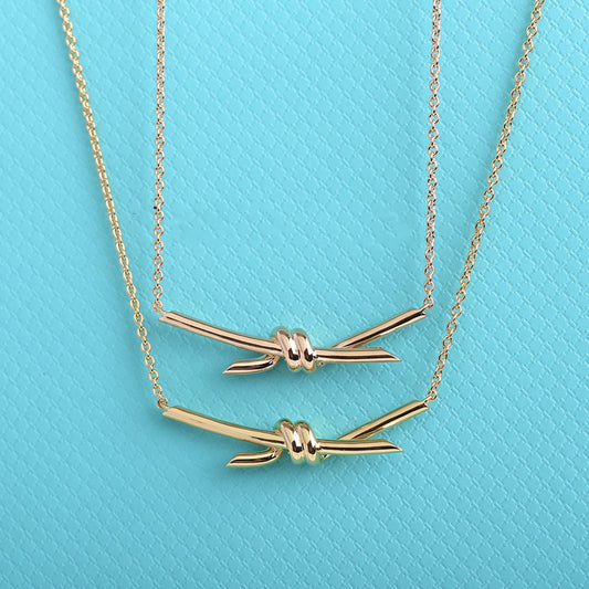 [Marins]KNOT NECKLACE GOLD