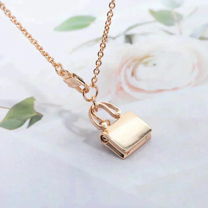 [Marins]AMULETTE PEDANT ROSE GOLD NECKLACE