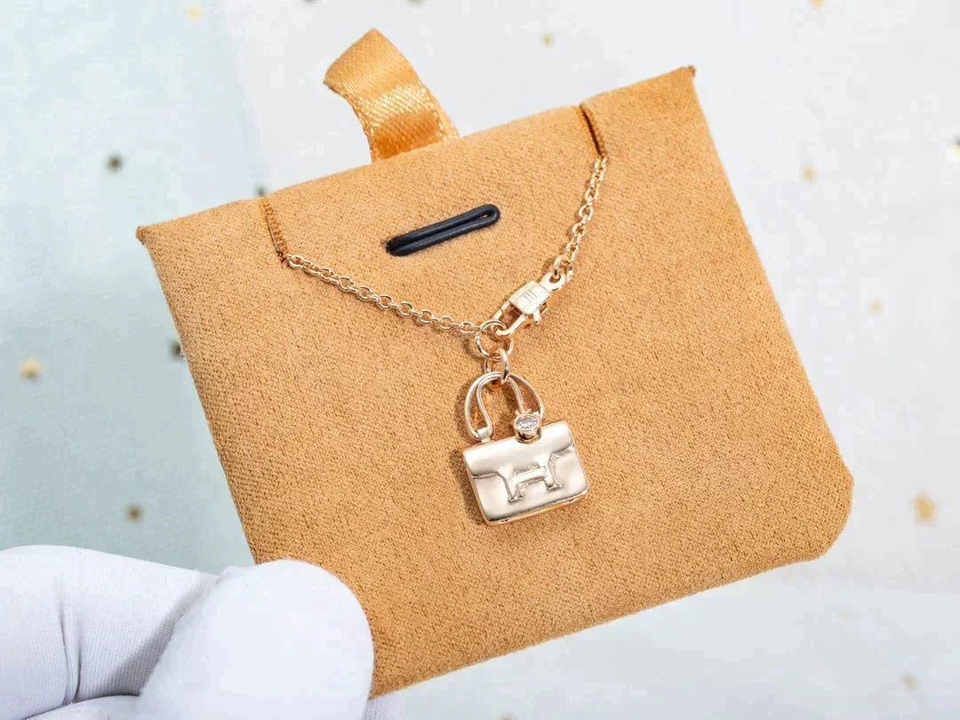 [Marins]AMULETTE PEDANT ROSE GOLD NECKLACE