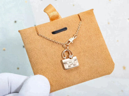 [Marins]AMULETTE PEDANT ROSE GOLD NECKLACE
