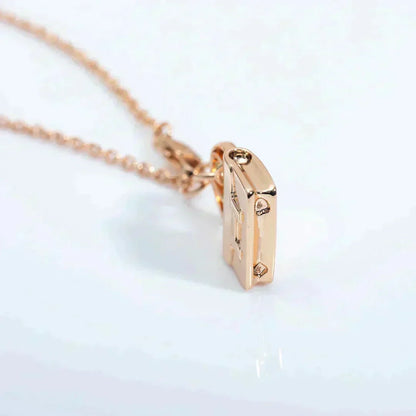 [Marins]AMULETTE PEDANT ROSE GOLD NECKLACE