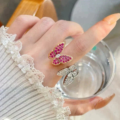 [Marins]TWIN BUTTERFLY DIAMOND RING