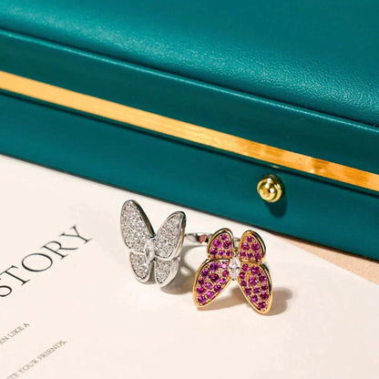 [Marins]TWIN BUTTERFLY DIAMOND RING