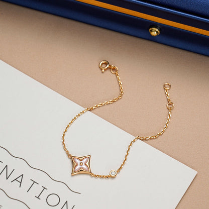 [Marins]STAR 1 DIAMOND PINK GOLD BRACELET