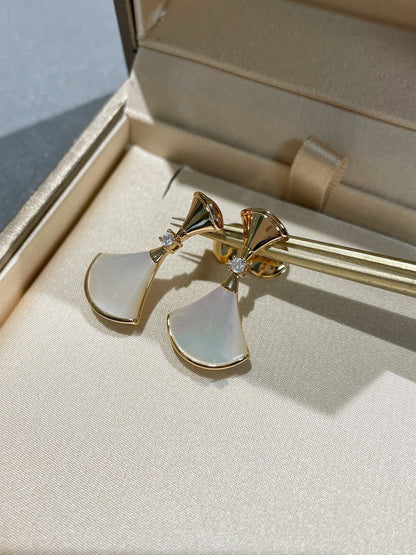 [Marins]DREAM MOP 1 DIAMOND EARRINGS