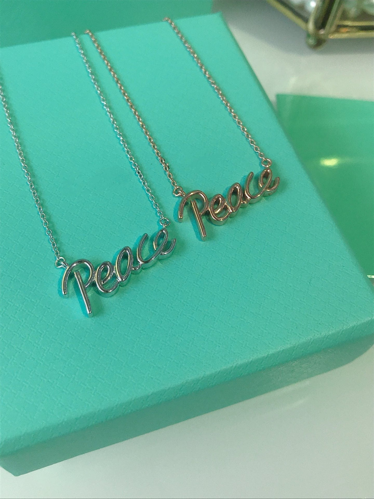 [Marins]PEACE TEXT PEDANT NECKLACE