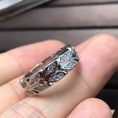 [Marins]OLIVE LEAF RING DIAMONDS