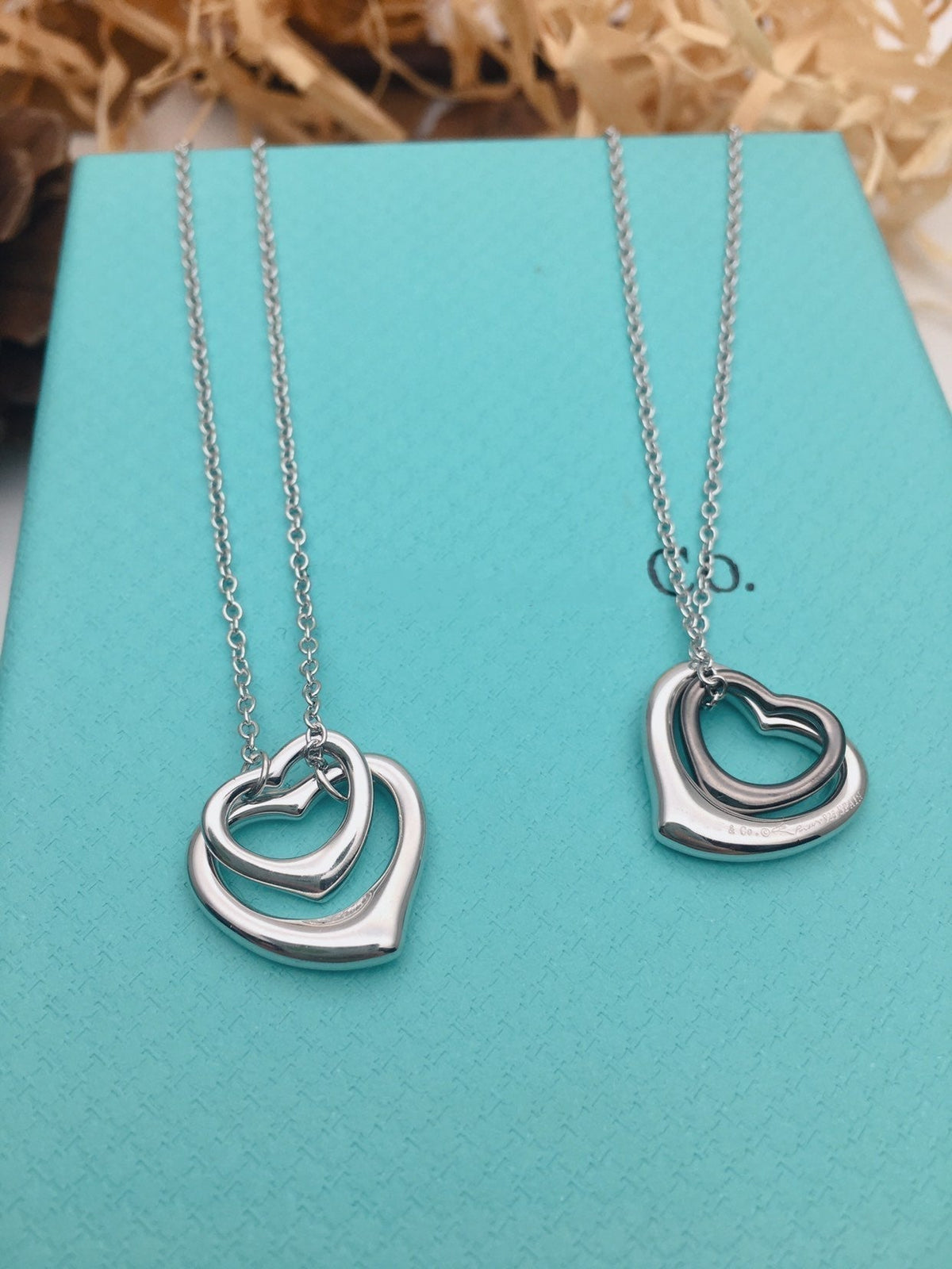 [Marins]OPEN HEART SILVER NECKLACE