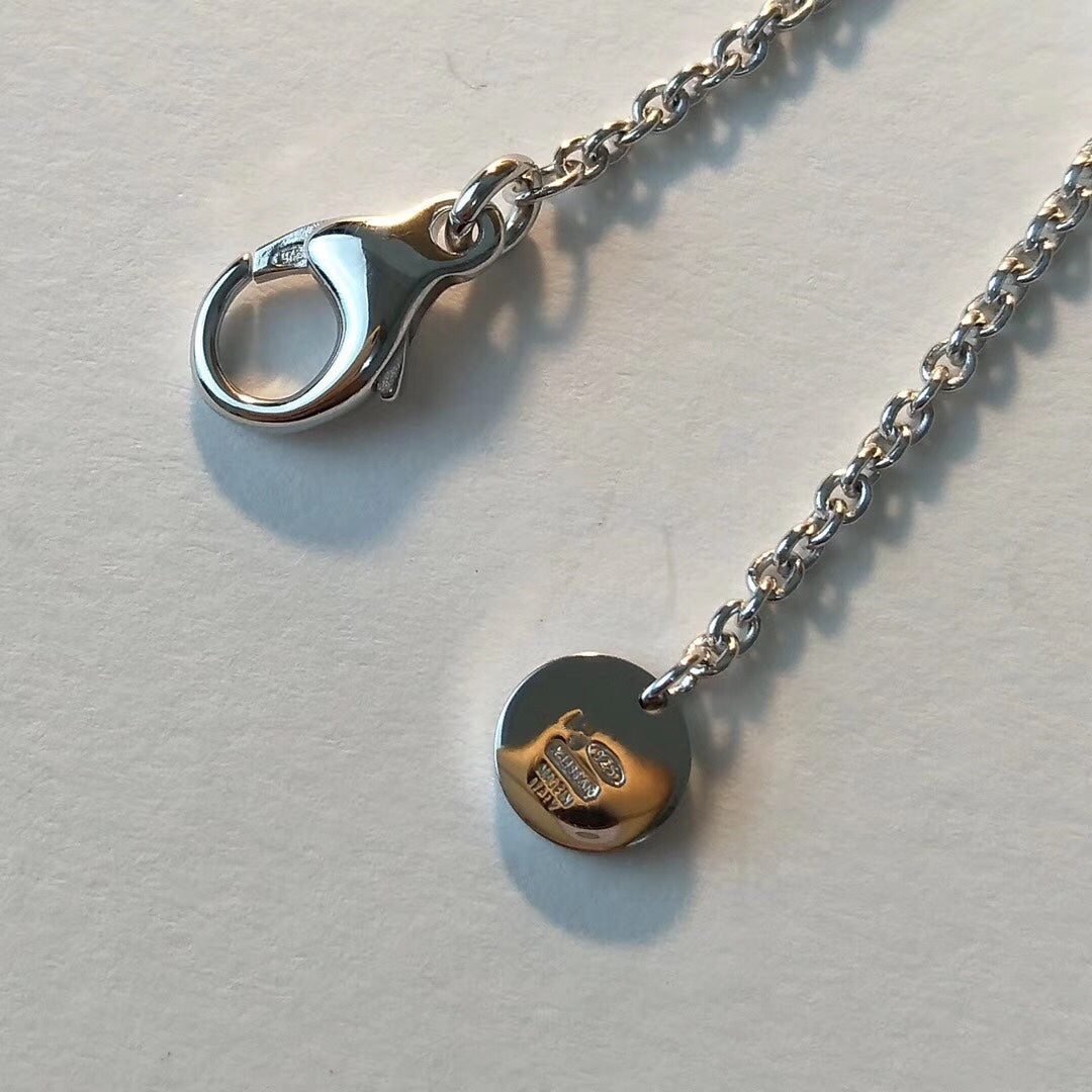 [Marins]ZERO 1 BLACK CERAMIC SILVER NECKLACE