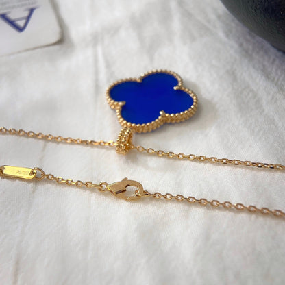 [Marins]CLOVER 25MM NECKLACE TURQUOISE ROSE GOLD