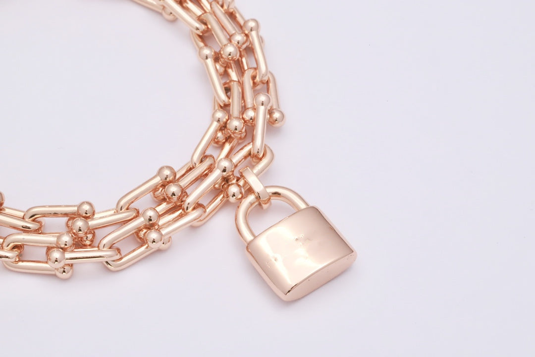 [Marins]HARDWEAR WRAP PINK GOLD BRACELET