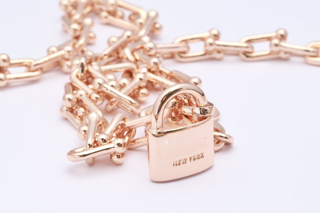 [Marins]HARDWEAR PINK GOLD WRAP NECKLACE
